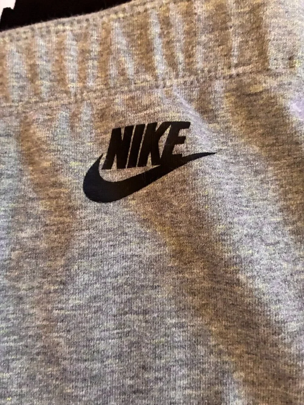Nike Girls Gray Just Do It Neon Logo Leggings Medium